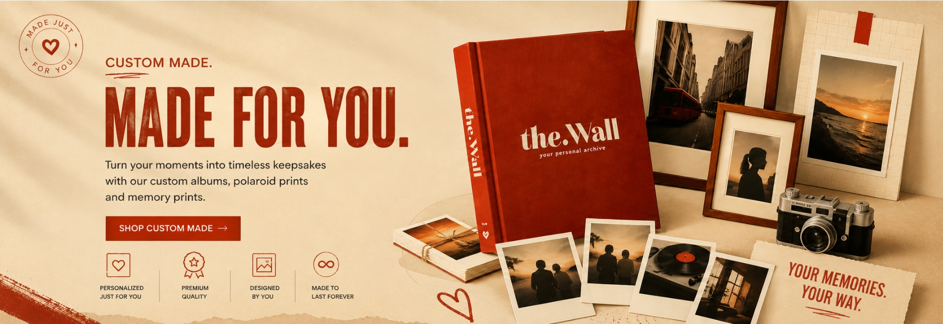 Custom made memory prints and posters from The Wall