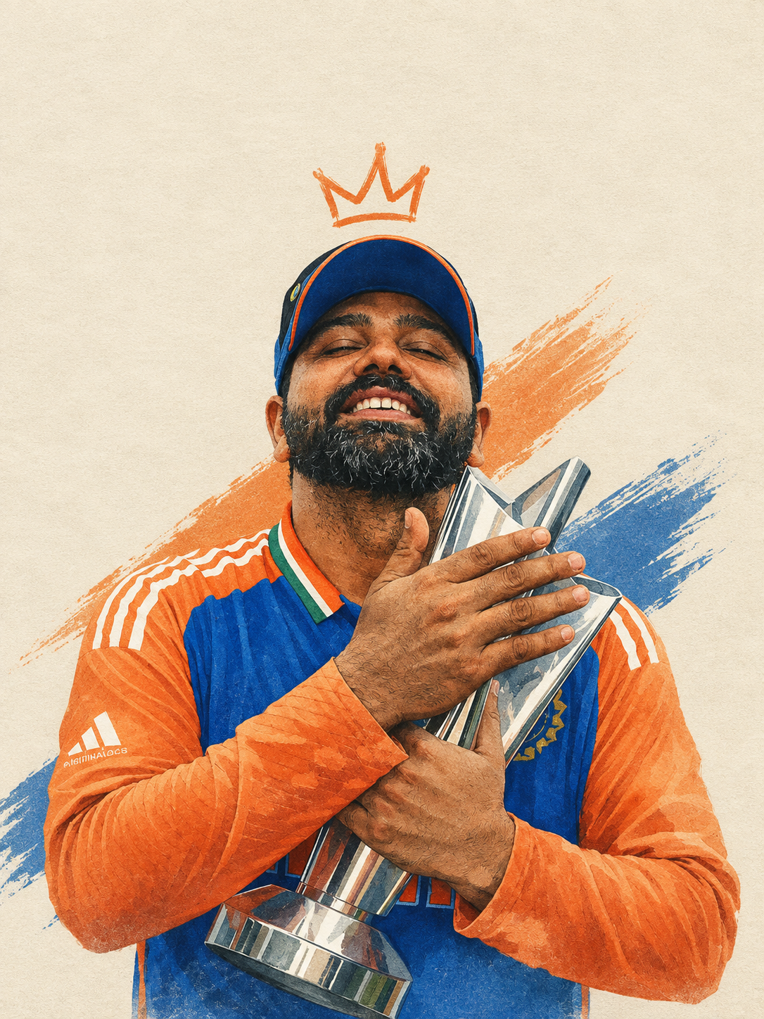 MS Dhoni — Captain Cool in Blue